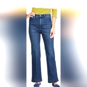 NWT Talbots Highwaist Flare Jeans, Dark Wash, Size 12